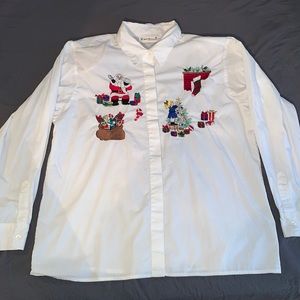 Ugly Christmas Button-up Shirt